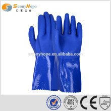 Сертификация EN420 iso pvc маслостойкие перчатки